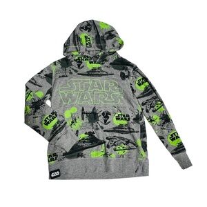 Star‎ Wars Boys 10Y Grey Heathered Sweatshirt Hoodie